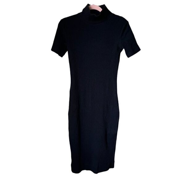 L’AGENCE Knit Turtleneck Sweater MIDI Dress SAMPLE - Picture 2 of 9